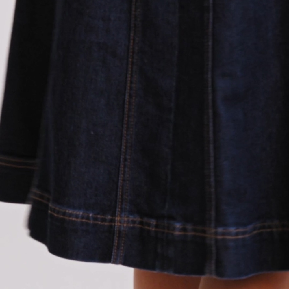 Brand New - AVEC LES FILLES Denim Fit-and-flare Midi Dress 💙✨ - Picture 13 of 13